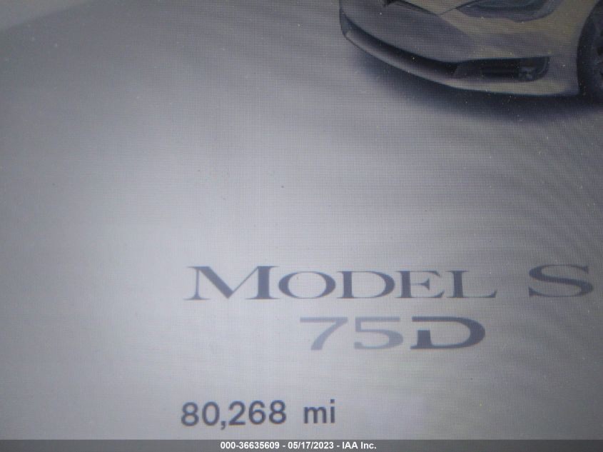 2018 TESLA MODEL S 75D/100D/P100D - 5YJSA1E25JF263545