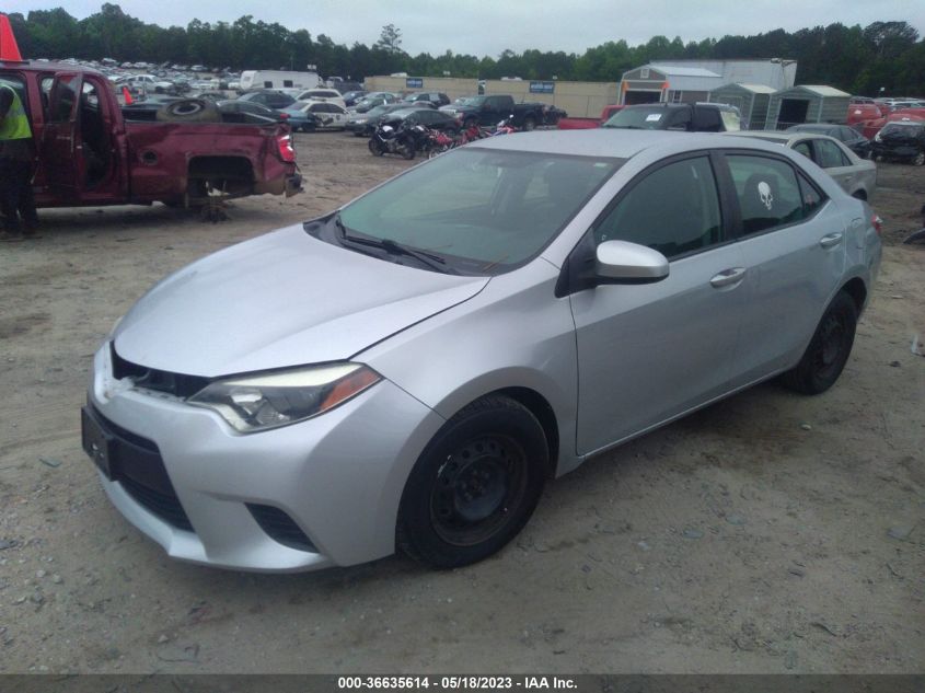 2014 TOYOTA COROLLA L/LE/S/S PLUS/LE PLUS - 2T1BURHE2EC103208