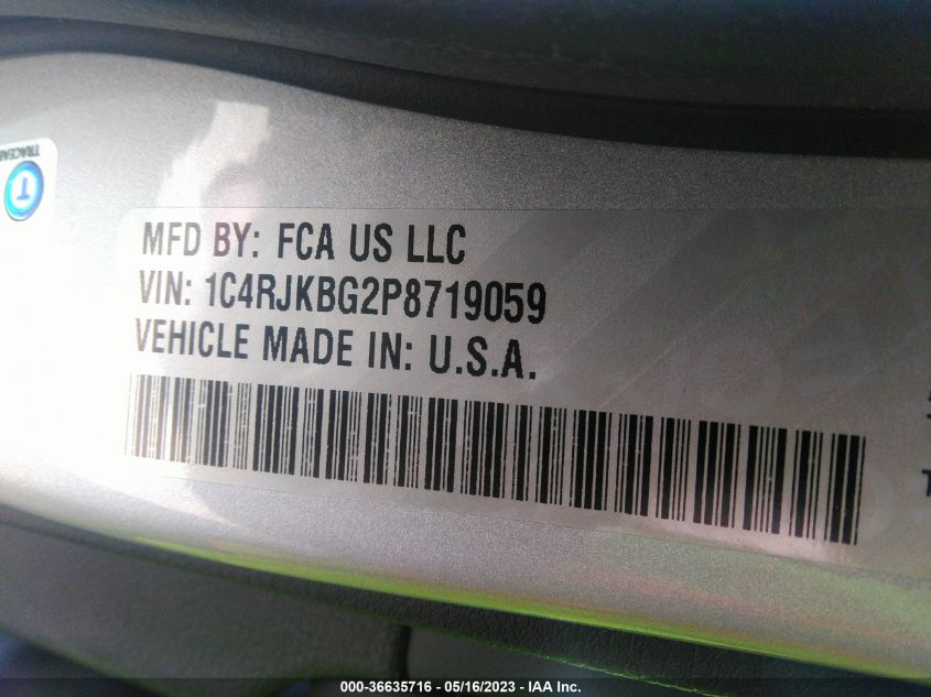 2023 JEEP GRAND CHEROKEE L LIMITED - 1C4RJKBG2P8719059