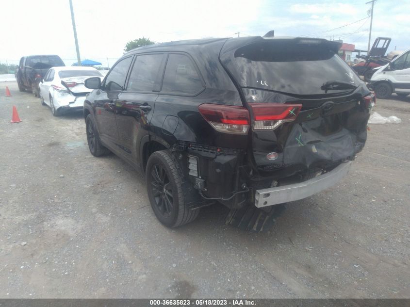 2019 TOYOTA HIGHLANDER SE - 5TDJZRFHXKS991445