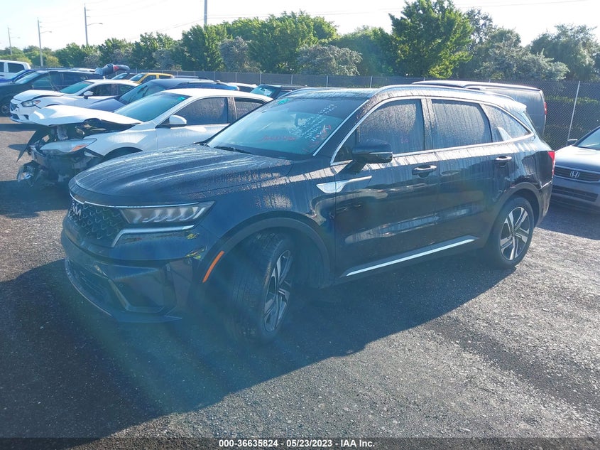 VIN KNDRHDLG4N5116599 2022 KIA SORENTO HYBRID EX