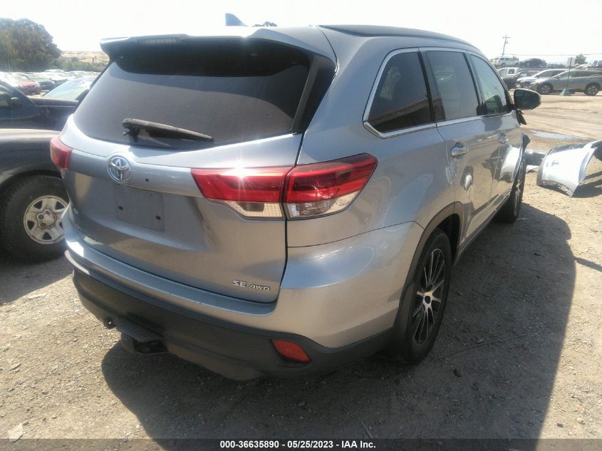 2017 TOYOTA HIGHLANDER XLE/SE - 5TDJZRFH7HS362153