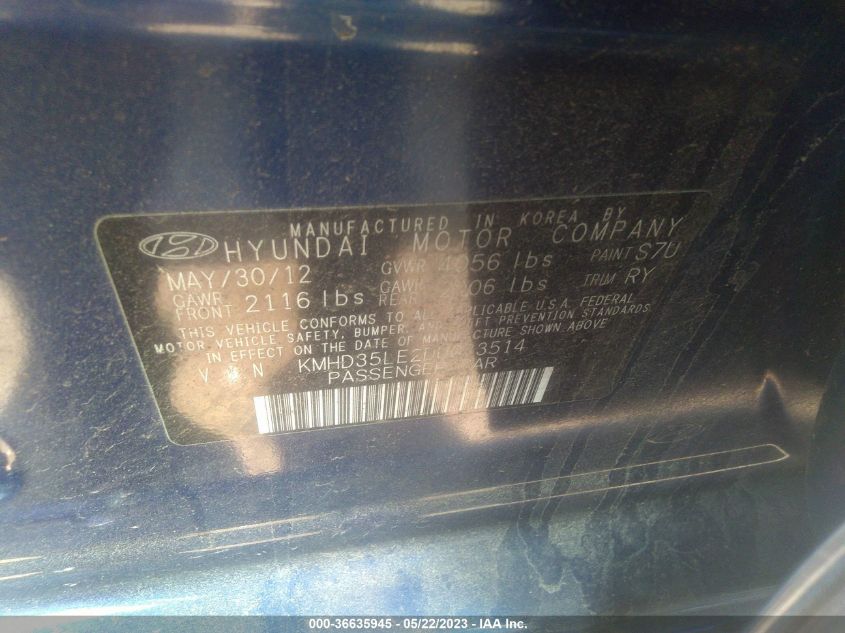 2013 HYUNDAI ELANTRA GT - KMHD35LE2DU023514