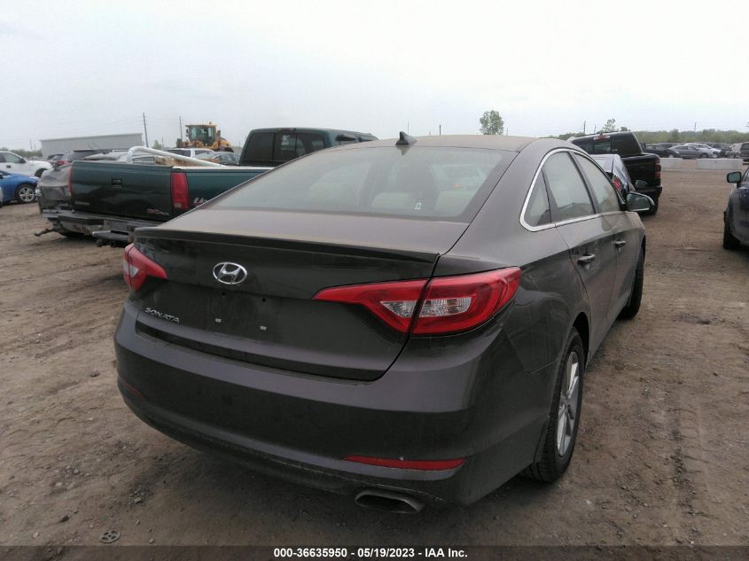 2015 HYUNDAI SONATA 2.4L SE - 5NPE24AF5FH138347