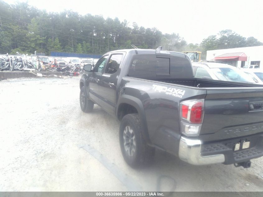 2022 TOYOTA TACOMA 4WD SR/SR5/TRD SPORT - 3TMCZ5AN0NM506524