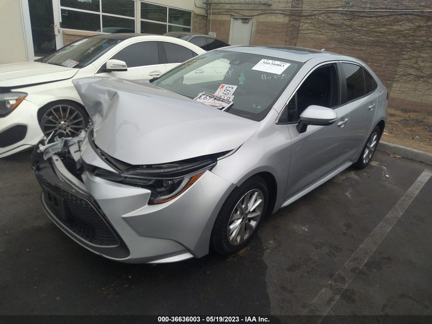 VIN 5YFFPRAE0LP134053 2020 TOYOTA COROLLA XLE