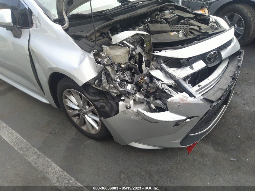 VIN 5YFFPRAE0LP134053 2020 TOYOTA COROLLA XLE