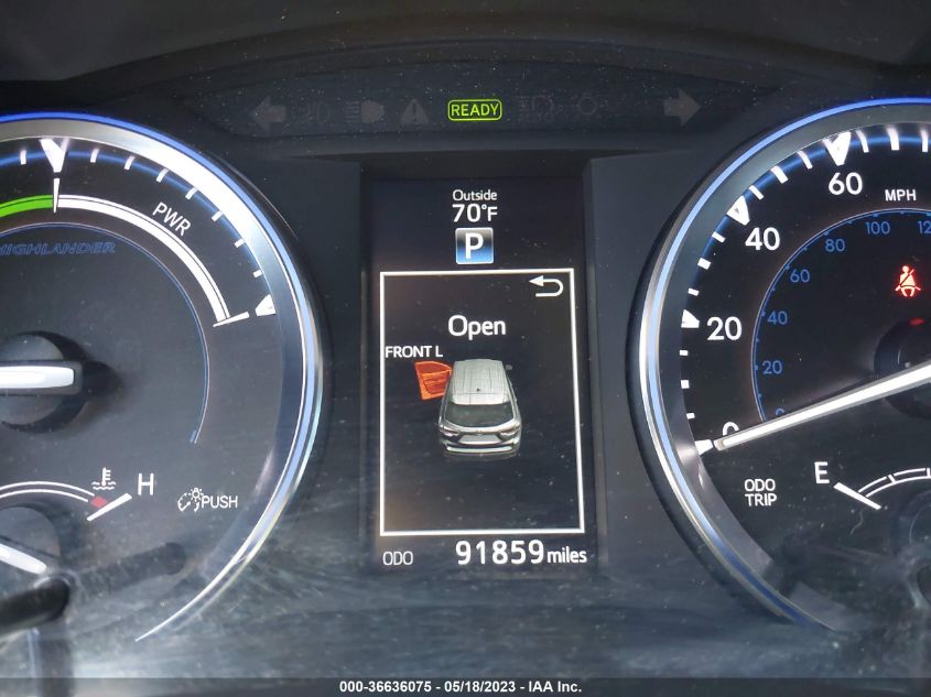 2015 TOYOTA HIGHLANDER HYBRID LIMITED - 5TDDCRFH5FS008756