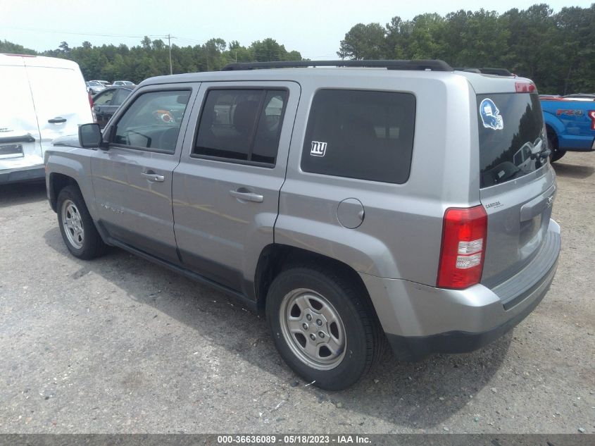 2017 JEEP PATRIOT SPORT - 1C4NJPBA6HD166545