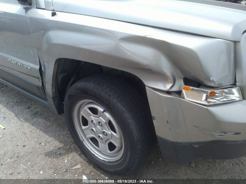 2017 JEEP PATRIOT SPORT - 1C4NJPBA6HD166545