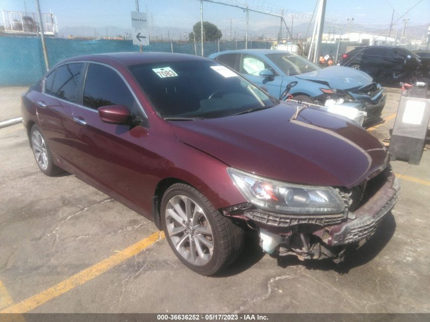 2014 HONDA ACCORD SEDAN SPORT - 1HGCR2F55EA250225