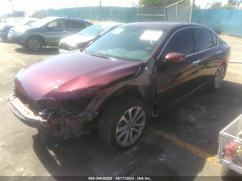 2014 HONDA ACCORD SEDAN SPORT - 1HGCR2F55EA250225