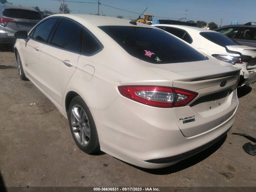 2016 FORD FUSION ENERGI TITANIUM - 3FA6P0SU2GR202652