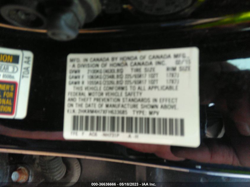 2015 HONDA CR-V EX-L - 2HKRM4H7XFH633685