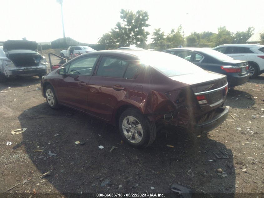2015 HONDA CIVIC SEDAN LX - 19XFB2F53FE708195