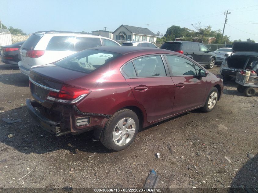 2015 HONDA CIVIC SEDAN LX - 19XFB2F53FE708195
