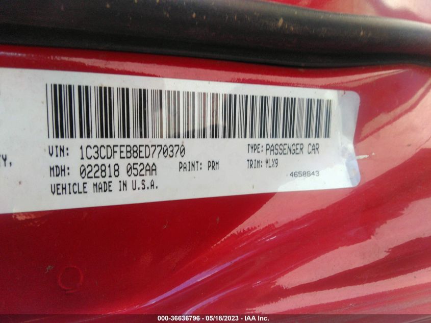 2014 DODGE DART GT - 1C3CDFEB8ED770370