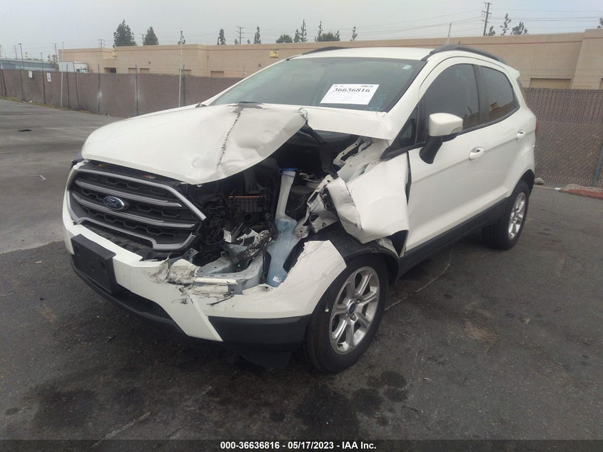VIN MAJ6S3GL4LC345014 2020 FORD ECOSPORT SE