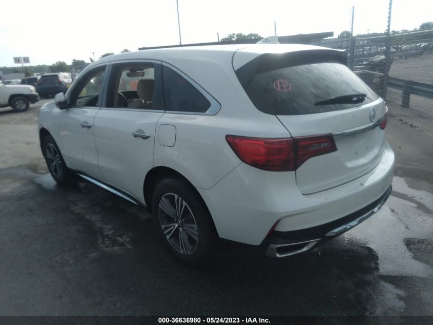 2017 ACURA MDX - 5J8YD3H35HL000210