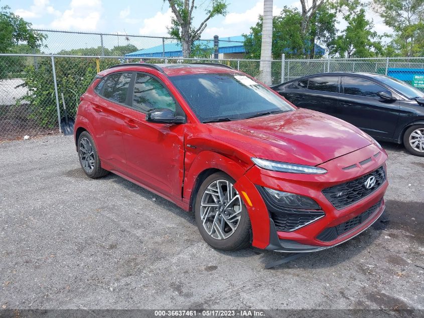 2022 HYUNDAI KONA N LINE - KM8K33A3XNU757316