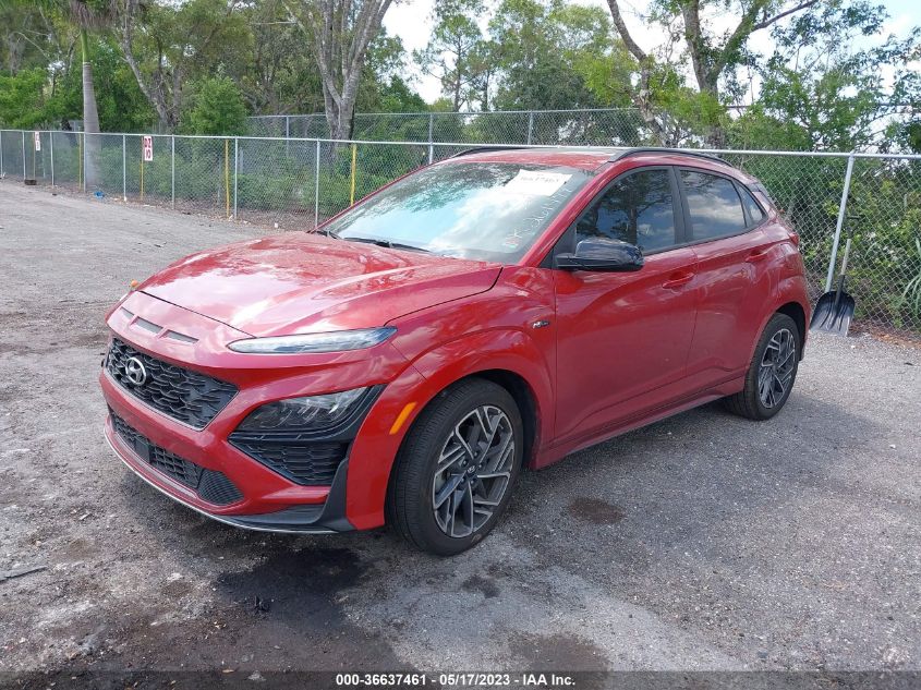 2022 HYUNDAI KONA N LINE - KM8K33A3XNU757316