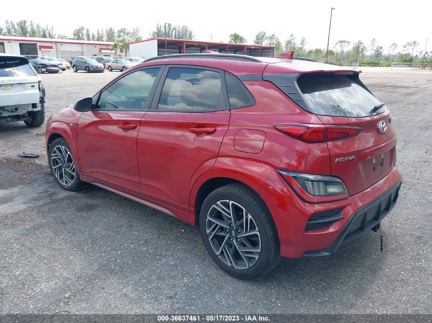 2022 HYUNDAI KONA N LINE - KM8K33A3XNU757316