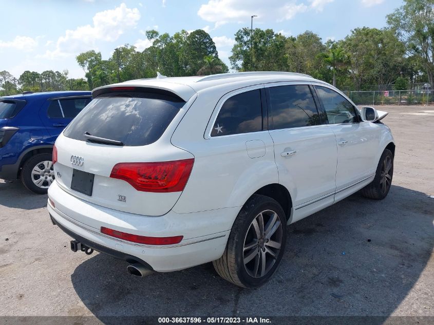 2014 AUDI Q7 3.0L TDI PREMIUM PLUS - WA1LMAFE6ED009581