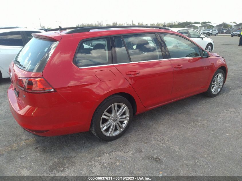 2015 VOLKSWAGEN GOLF SPORTWAGEN TDI SE 3VWCA7AU6FM511686