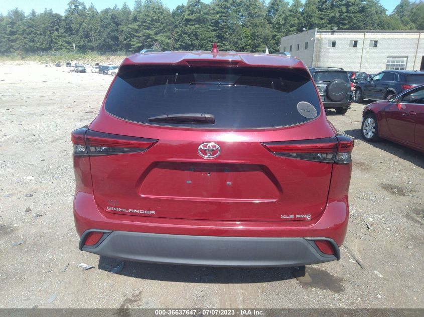 2020 TOYOTA HIGHLANDER XLE - 5TDHZRBH0LS013073