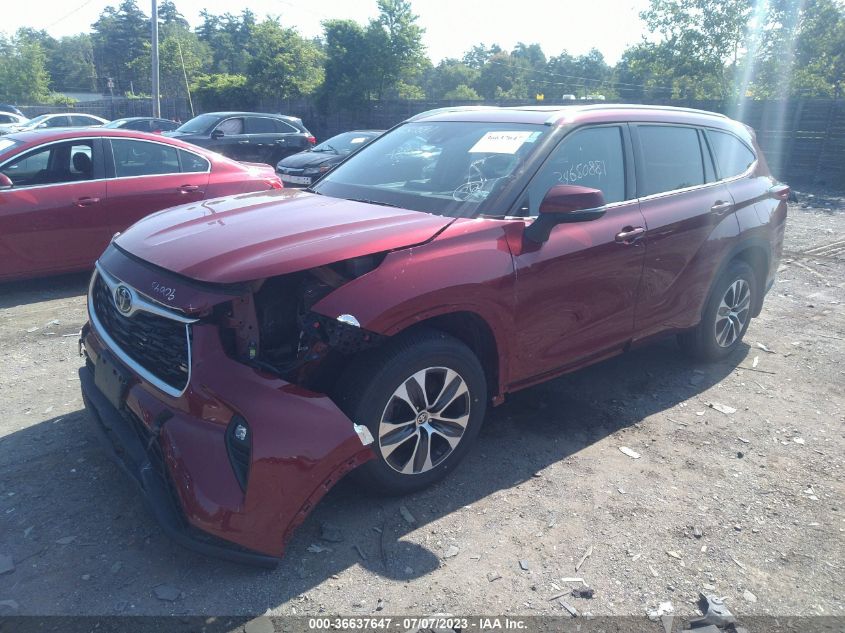 2020 TOYOTA HIGHLANDER XLE - 5TDHZRBH0LS013073