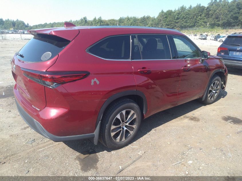2020 TOYOTA HIGHLANDER XLE - 5TDHZRBH0LS013073