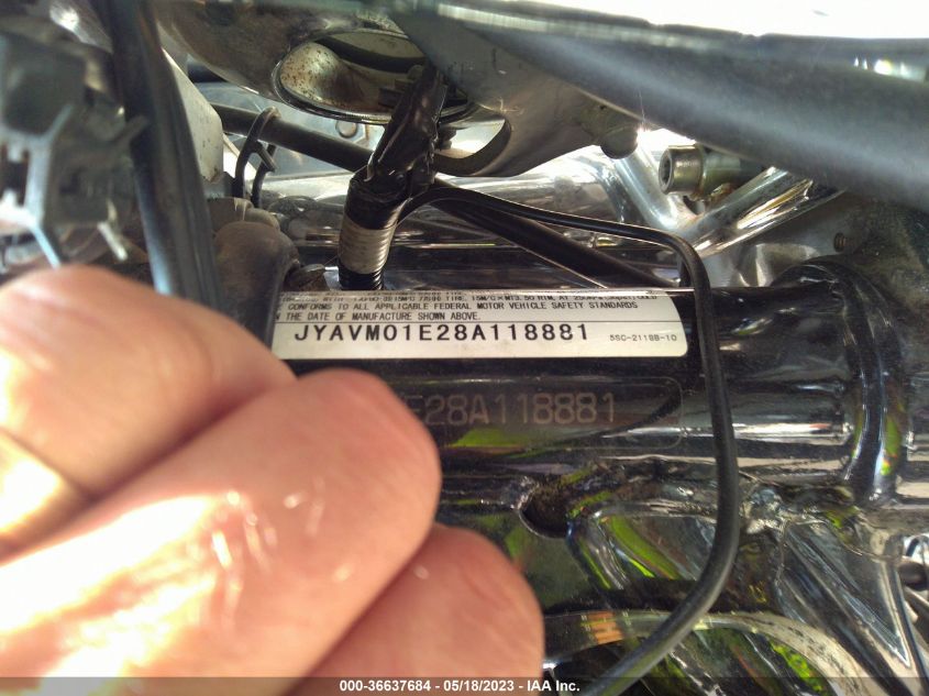 2008 YAMAHA XVS650 A/AT - JYAVM01E28A118881