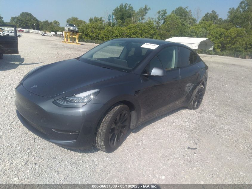 2022 TESLA MODEL Y LONG RANGE - 7SAYGDEE2NF316067