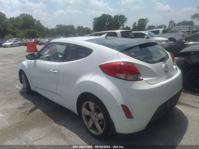 2013 HYUNDAI VELOSTER W/GRAY INT - KMHTC6AD7DU111695