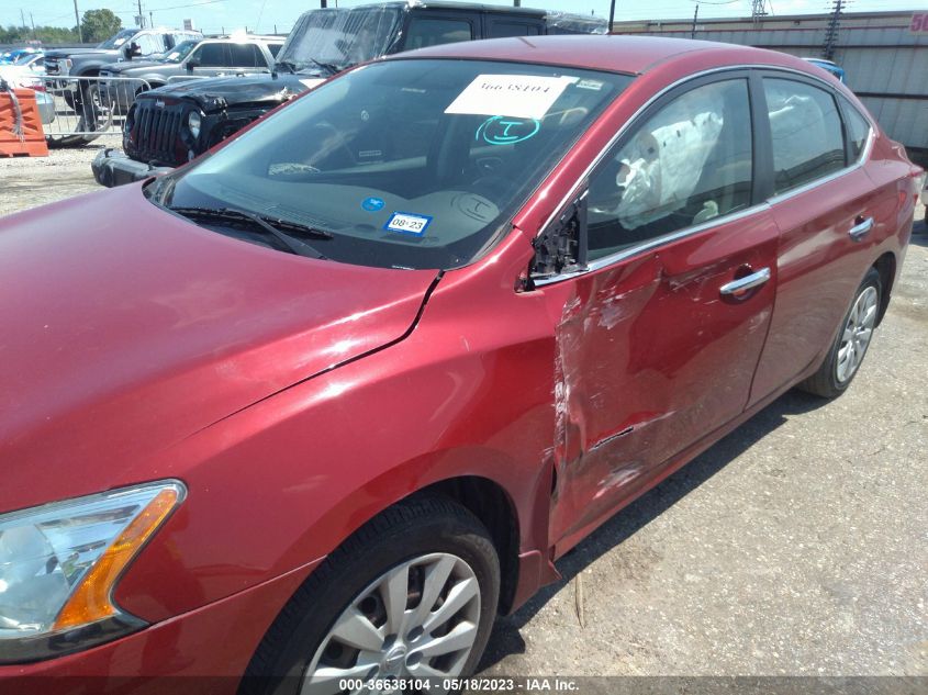 2014 NISSAN SENTRA S/FE+ S/SV/FE+ SV/SR/SL - 3N1AB7AP6EL646210