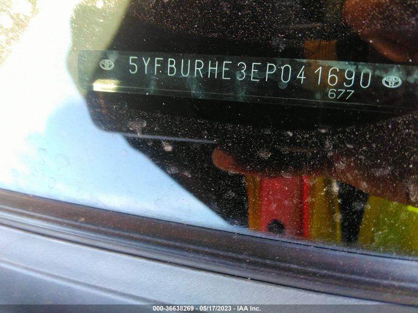 2014 TOYOTA COROLLA L/LE/S/S PLUS/LE PLUS - 5YFBURHE3EP041690