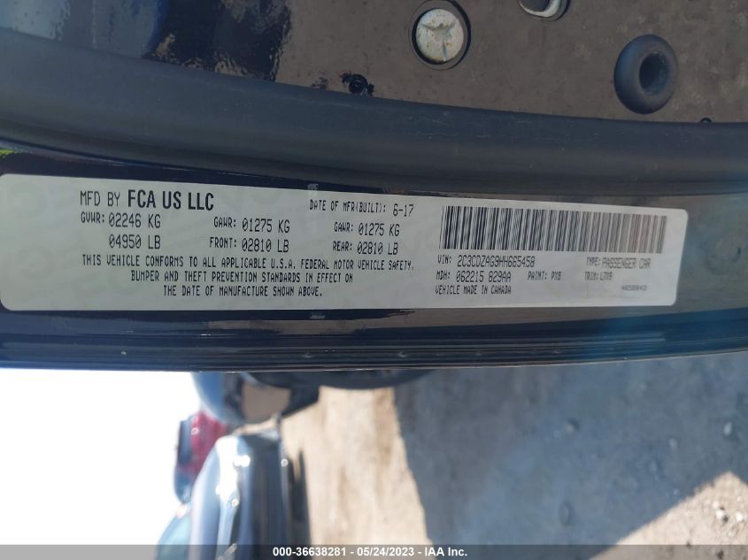 2017 DODGE CHALLENGER SXT - 2C3CDZAG9HH665458