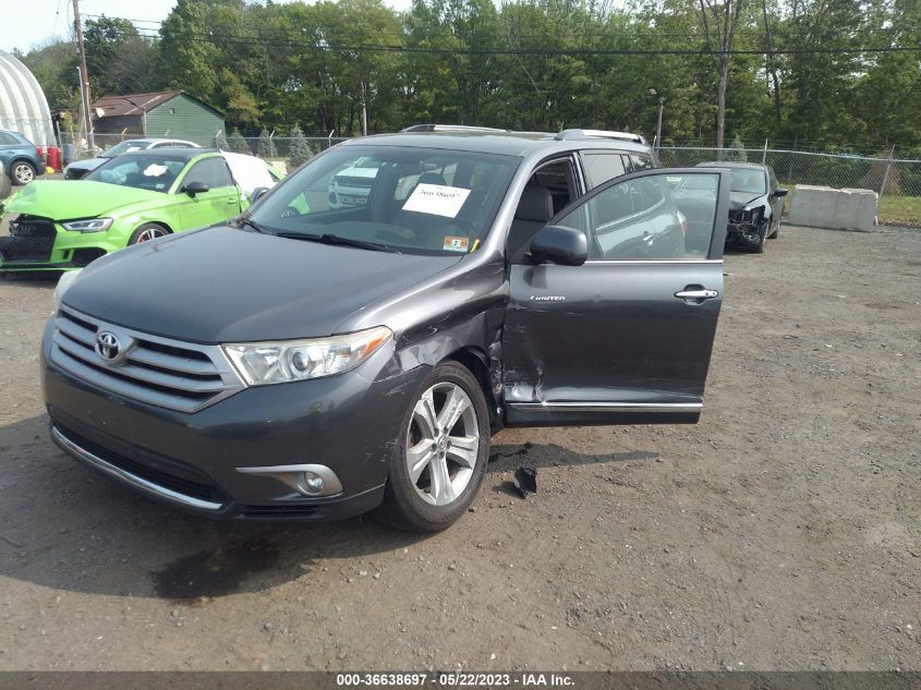 2013 TOYOTA HIGHLANDER LIMITED - 5TDDK3EH7DS271409