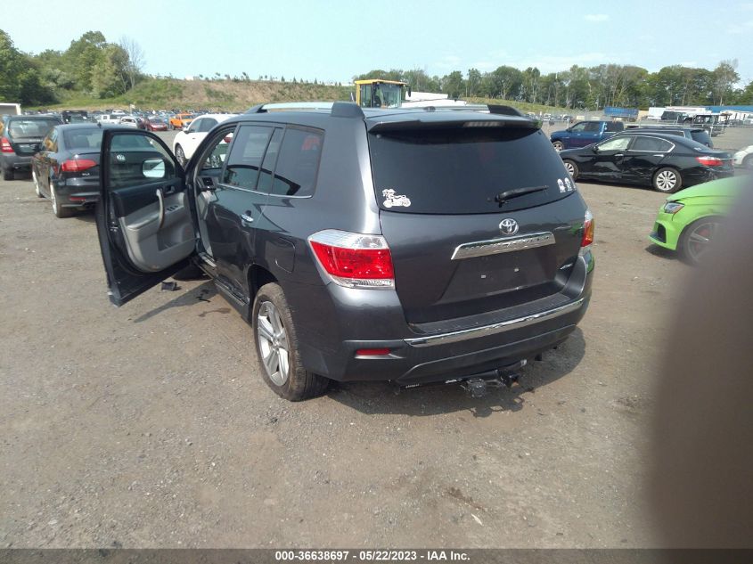2013 TOYOTA HIGHLANDER LIMITED - 5TDDK3EH7DS271409