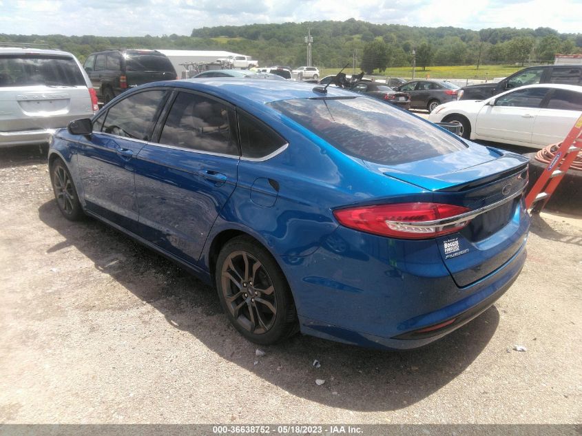 2018 FORD FUSION SE - 3FA6P0H78JR180505