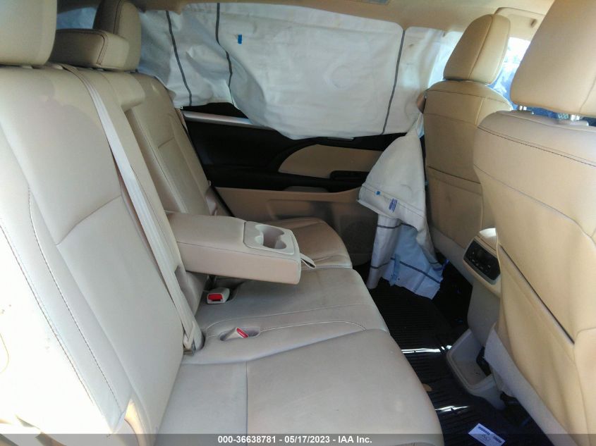 2016 TOYOTA HIGHLANDER XLE - 5TDKKRFH5GS503289