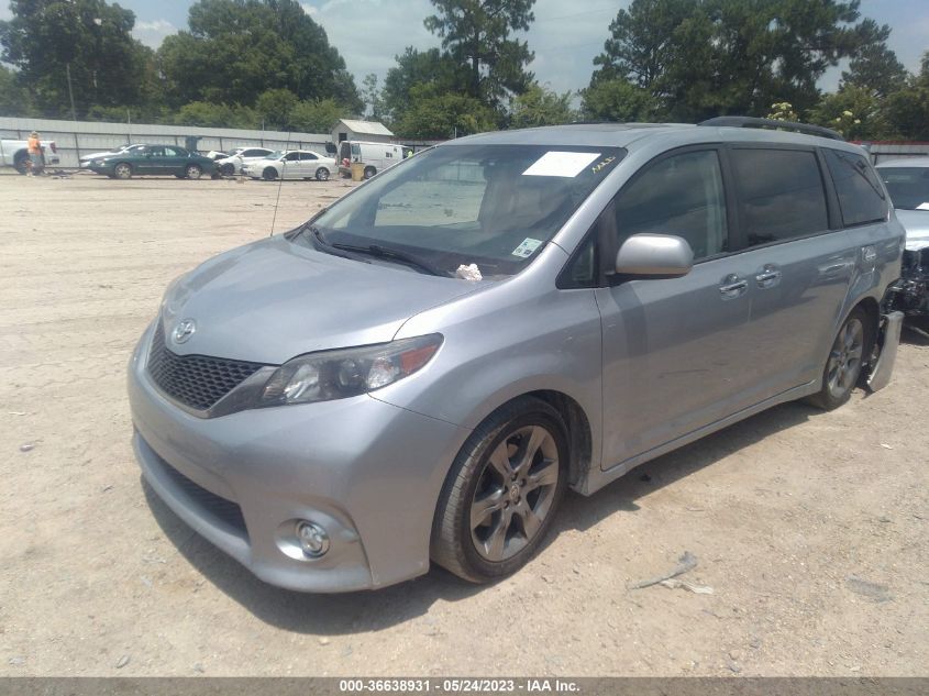 2014 TOYOTA SIENNA SE - 5TDXK3DC7ES497342