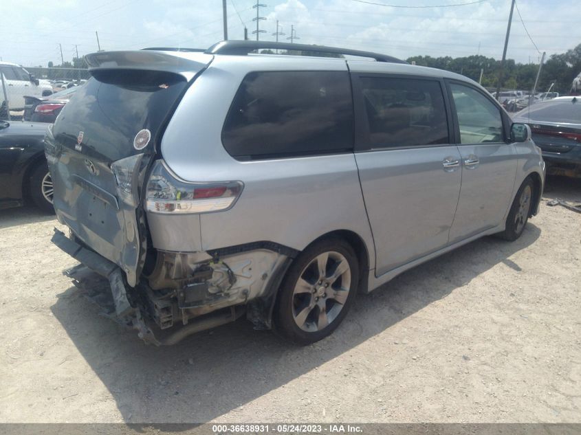 2014 TOYOTA SIENNA SE - 5TDXK3DC7ES497342