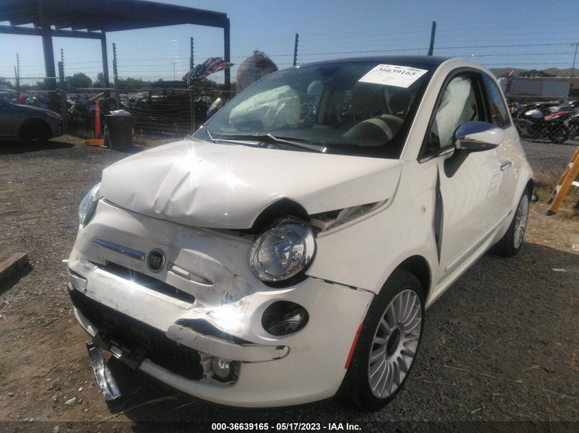 VIN 3C3CFFCR7HT594257 2017 FIAT 500 LOUNGE