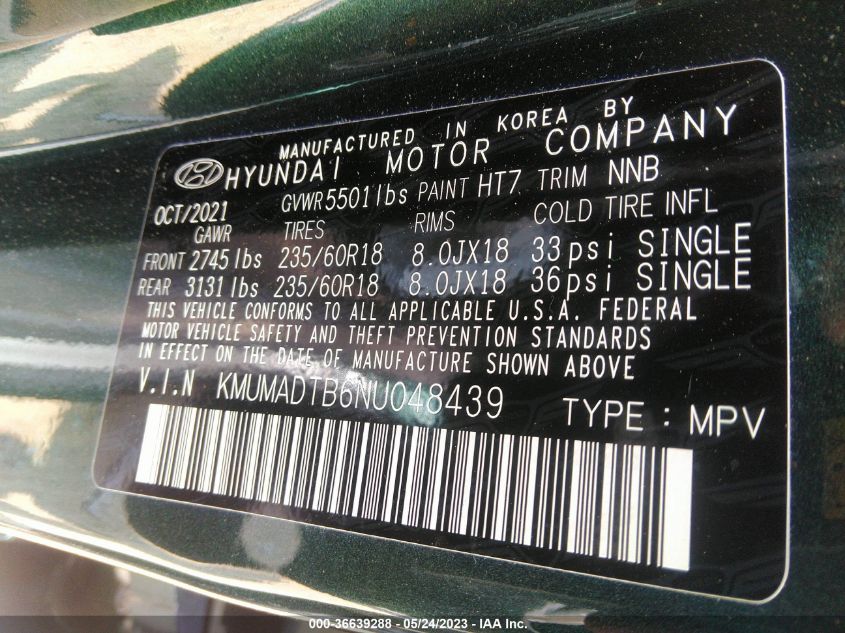 2022 GENESIS GV70 2.5T - KMUMADTB6NU048439