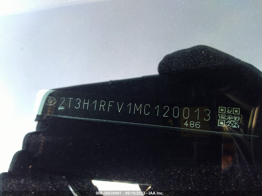 2021 TOYOTA RAV4 LE - 2T3H1RFV1MC120013