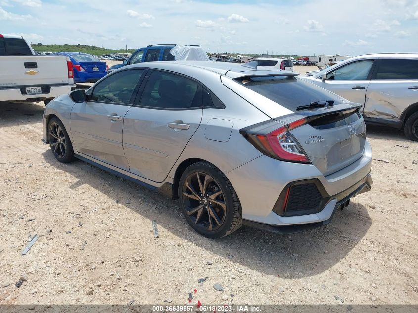 2018 HONDA CIVIC HATCHBACK SPORT TOURING - SHHFK7H9XJU212664