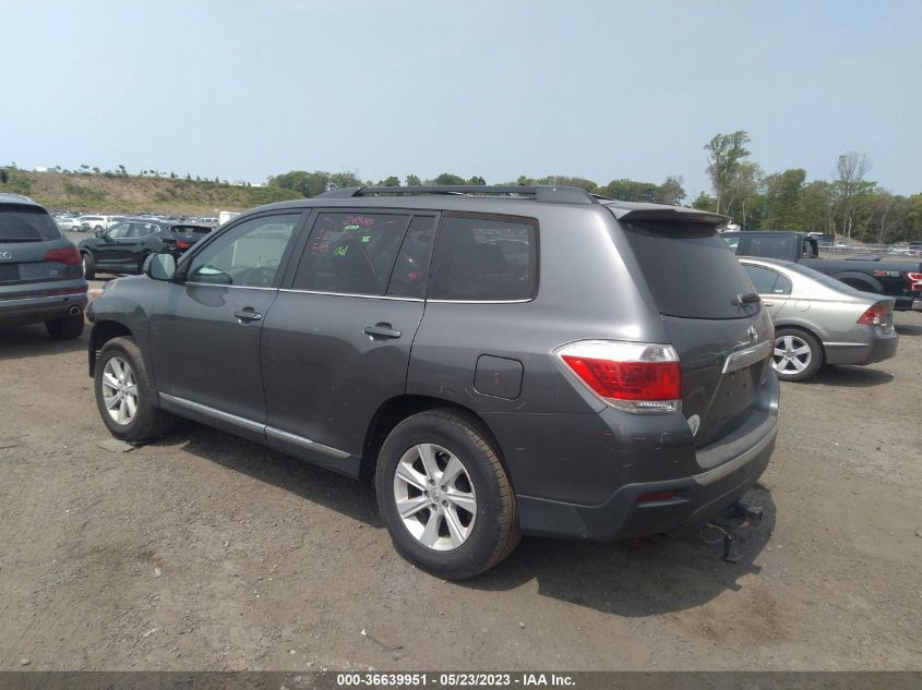 2013 TOYOTA HIGHLANDER - 5TDBK3EH3DS264822