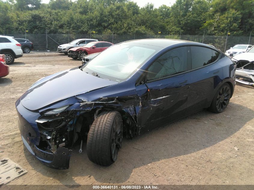 2022 TESLA MODEL Y PERFORMANCE - 7SAYGDEF4NF521124