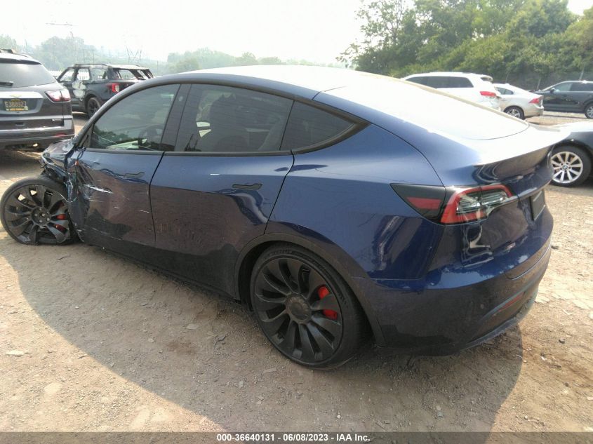 2022 TESLA MODEL Y PERFORMANCE - 7SAYGDEF4NF521124